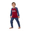 Pijama Copii Baieti Berfin Interlok, Material Gros si Cald, Confort si Siguranta, Design Vesel, Pentru Iarna | 0670-PK