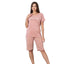 Pijama Dama Baki Licra Capri, Material Elastic si Moale, Confort si Lejeritate, Pentru Femei, Ideal pentru Vara| 0396-PK.