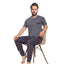 Pijamale Barbati Baki Suprem Maneca Scurta, Material Moale si Respirabil, Confort si Lejeritate, Pentru Vara | 0456-PK