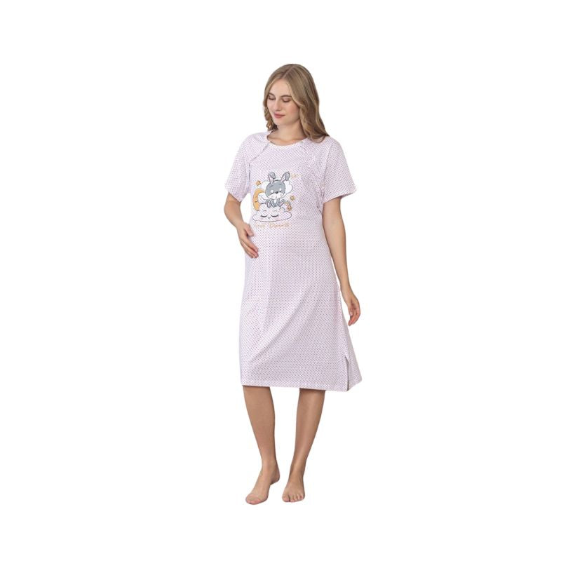 Camasi Alaptat Baki, Special Concepute pentru Mame, Material Moale si Fiin, Confort si Practic, Pentru Alaptare Usoara | 0430-PK  Imagine principală a produsului