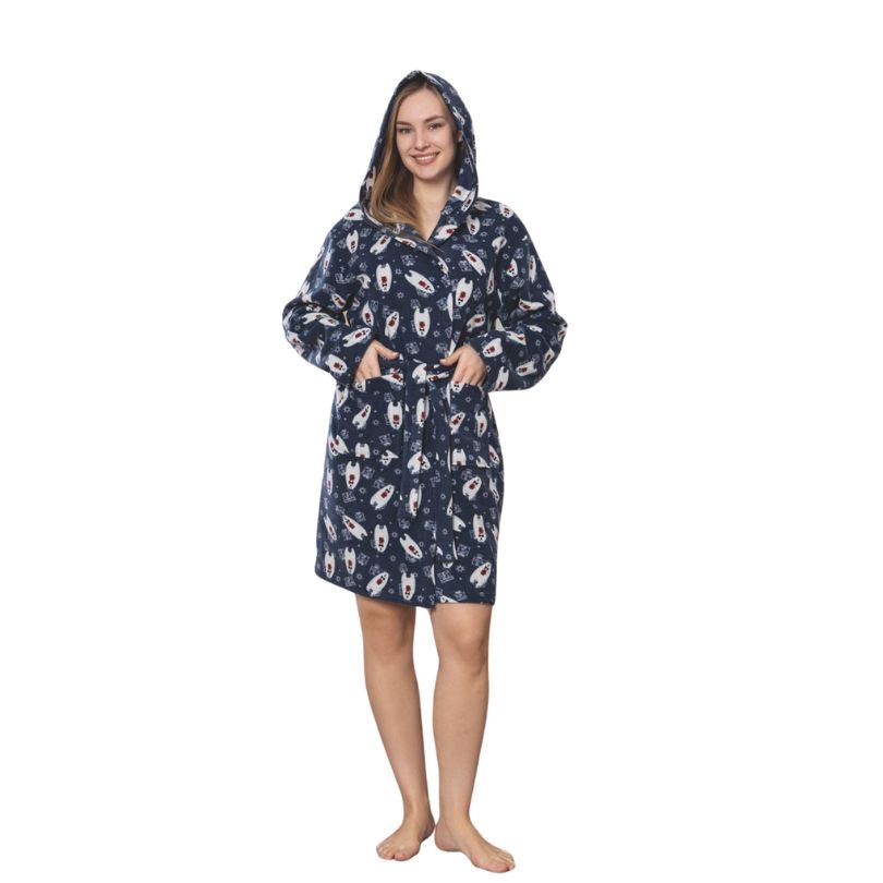 Capot Dama Polar, Material Gros si Moale, Caldura si Confort, Pentru Femei, Ideal pentru Toamna Iarna 0201-PK Imagine principală a produsului