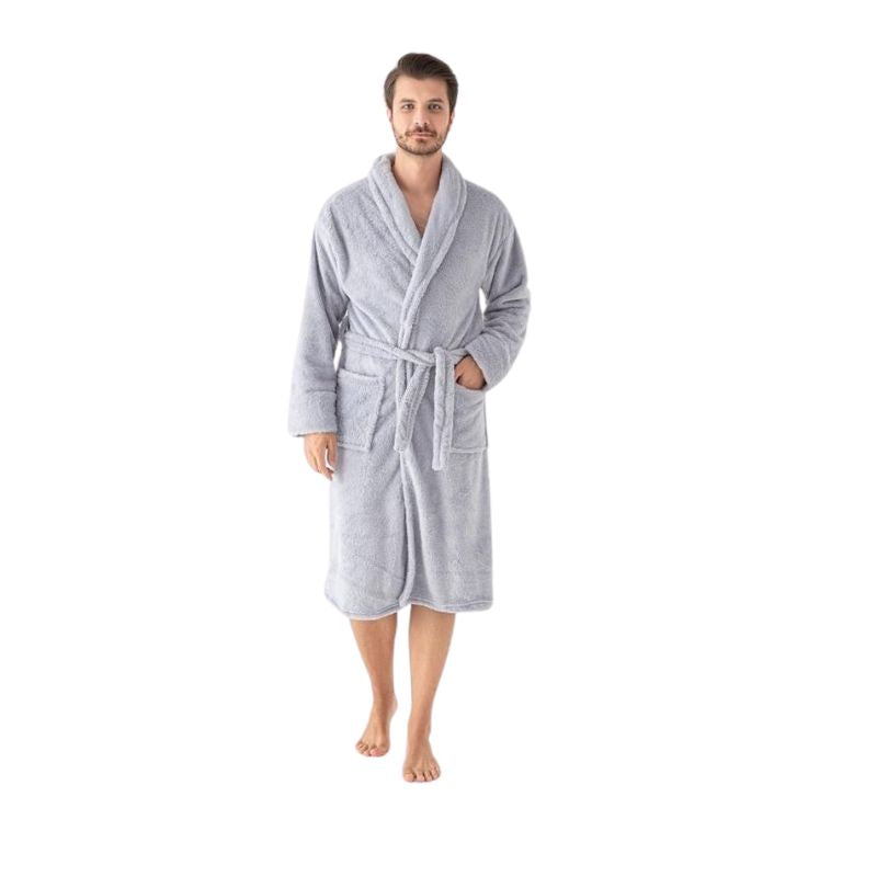 Halat Barbati Cocolino Baki, Material Gros si Pufos, Caldura si Confort, Pentru Iarna, Stil Modern | 0520-PK Imagine principală a produsului