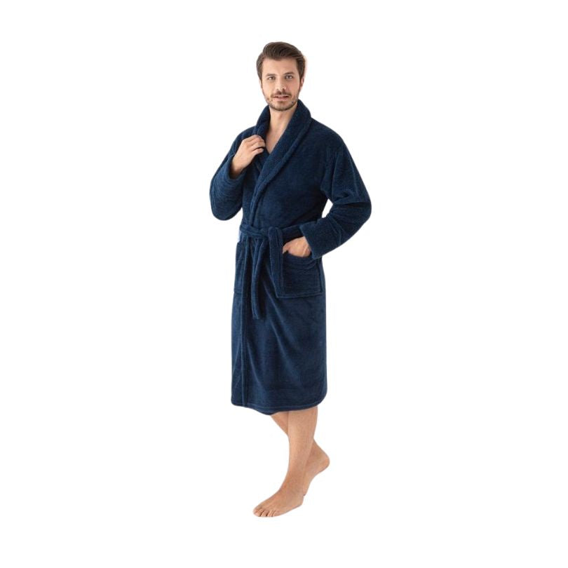 Halat Barbati Cocolino Baki, Material Gros si Pufos, Caldura si Confort, Pentru Iarna, Stil Modern | 0521-PK Imagine principală a produsului