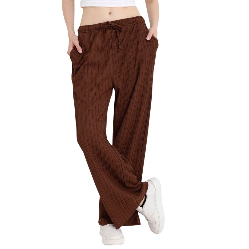 Pantaloni Dama Baki Largi, Croiala Lejera, Material Moale, Confort si Stil | 0133-PK