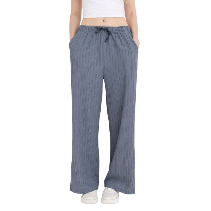 Pantaloni Dama Baki Largi, Croiala Lejera, Material Moale, Confort si Stil | 0134-PK