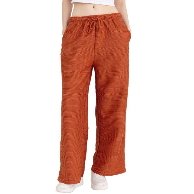 Pantaloni Dama Baki Largi, Croiala Lejera, Material Moale, Confort si Stil | 0138-PK