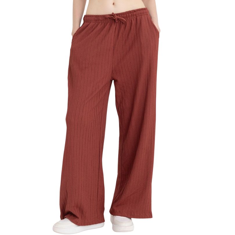 Pantaloni Dama Baki Largi, Croiala Lejera, Material Moale, Confort si Stil | 0144-PK