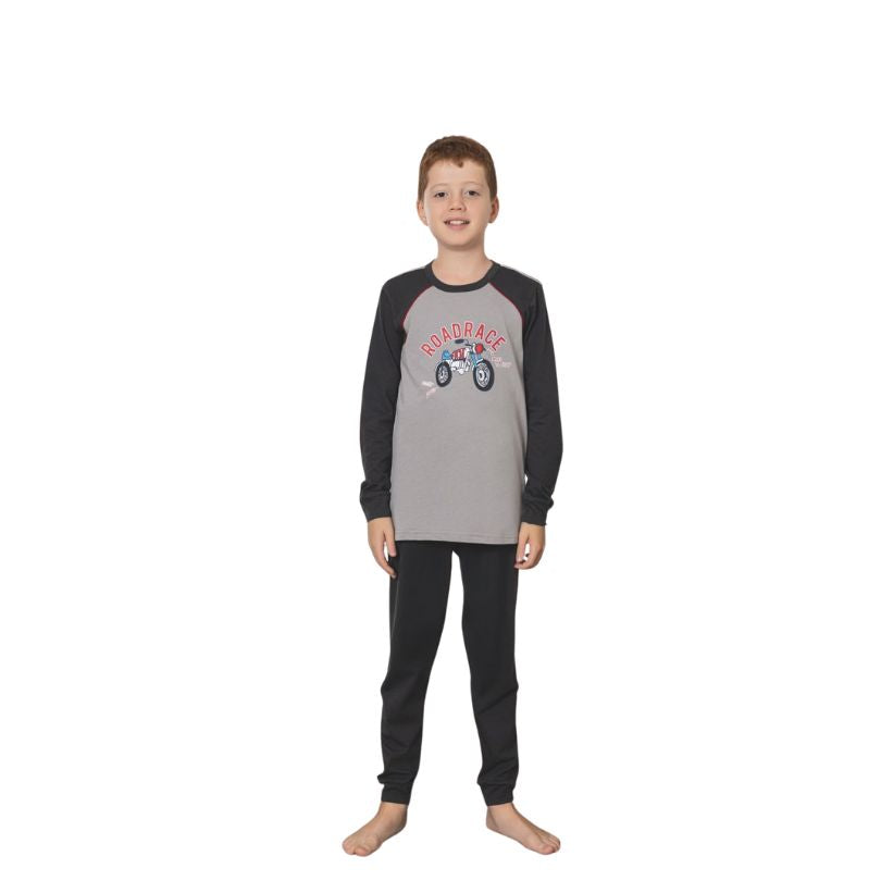 Pijama Copii Baieti Baki Penye, Material Moale si Respirabil, Confort si Siguranta, Design Vesel, Pentru Toate Sezoanele | 0686-PK