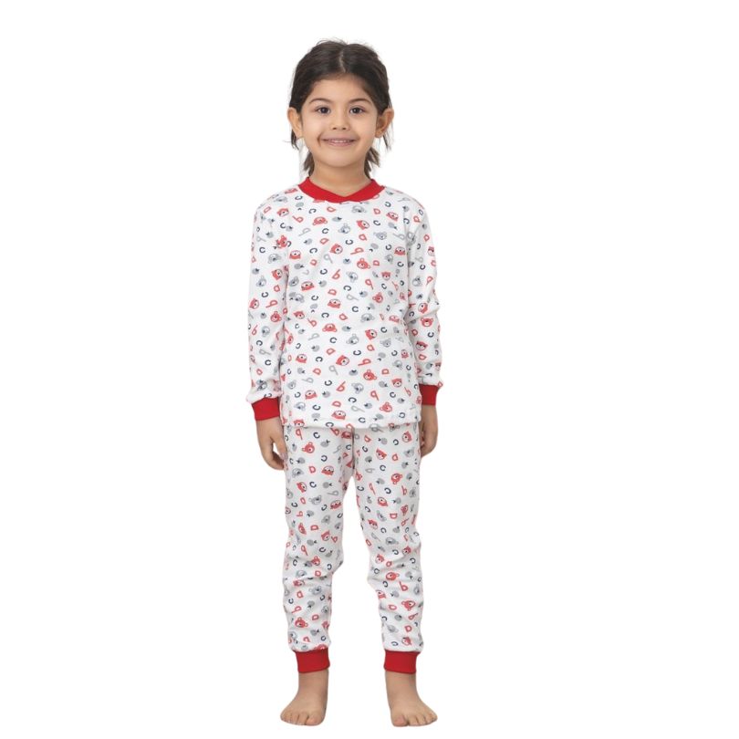 Pijama Copii Baki Bebe, Material Moale si Delicat, Siguranta si Confort, Design Dragut, Pentru Nou-Nascuti si Bebelusi | 0634-PK