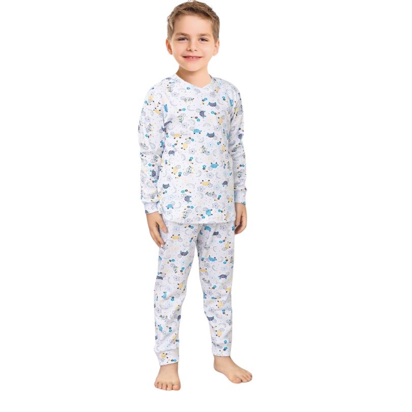 Pijama Copii Baki Bebe, Material Moale si Delicat, Siguranta si Confort, Design Dragut, Pentru Nou-Nascuti si Bebelusi | 0650-PK