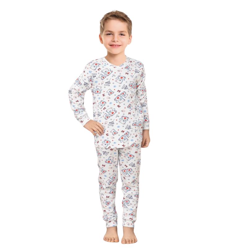 Pijama Copii Baki Bebe, Material Moale si Delicat, Siguranta si Confort, Design Dragut, Pentru Nou-Nascuti si Bebelusi | 0651-PK