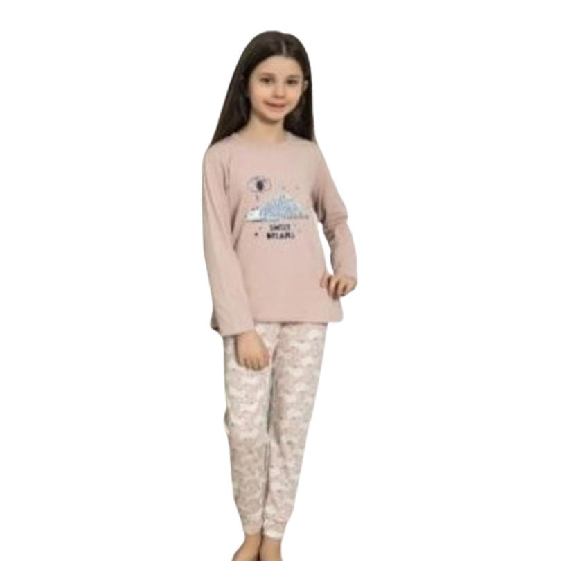 Pijama Copii Fetite Berfin, Material Moale si Delicat, Confort si Siguranta, Design Vesel, Pentru Toate Sezoanele | 0604-PK