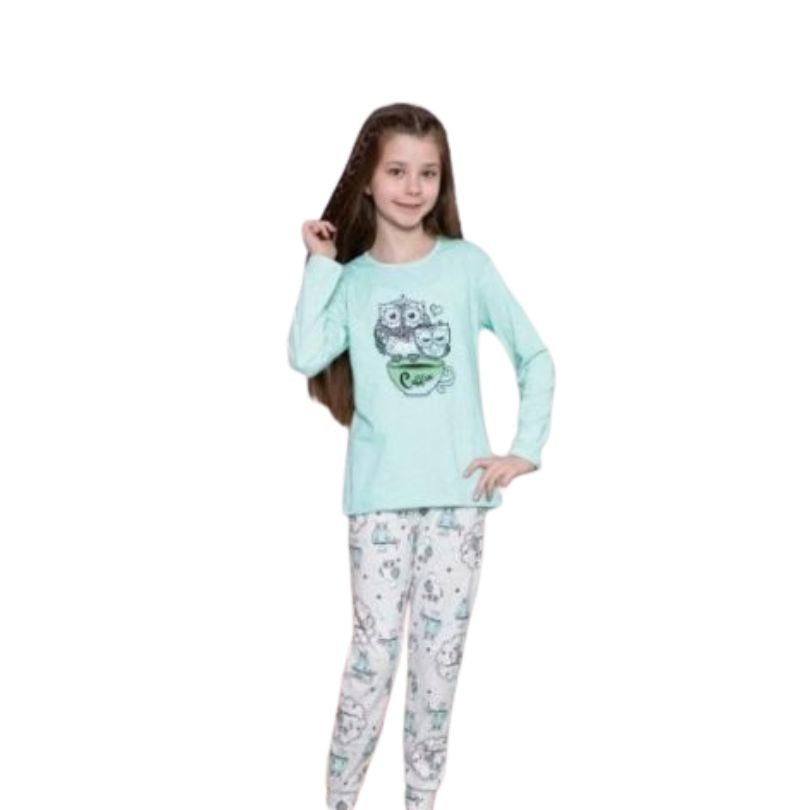 Pijama Copii Fetite Berfin, Material Moale si Delicat, Confort si Siguranta, Design Vesel, Pentru Toate Sezoanele | 0610-PK