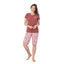 Pijama Dama Baki Capri, Material Moale si Elastic, Confort si Lejeritate, Pentru Femei, Ideal pentru Vara| 0350-PK