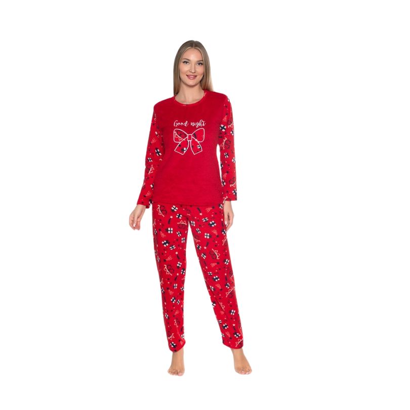 Pijama Dama Baki Cocolino, Material Gros si Pufos, Caldura si Confort, Pentru Femei, Ideala pentru Iarna | 0339-PK