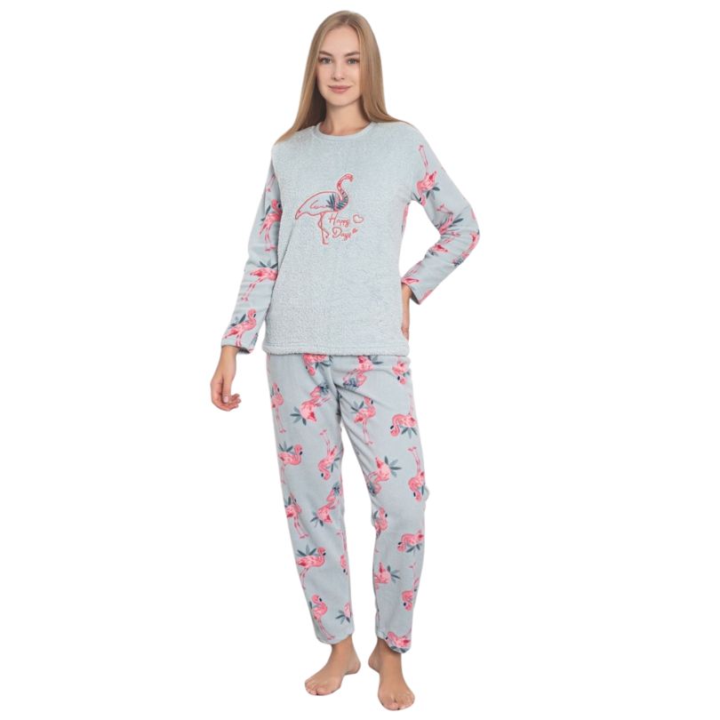 Pijama Dama Baki Cocolino, Material Gros si Pufos, Caldura si Confort, Pentru Femei, Ideala pentru Iarna | 0343-PK