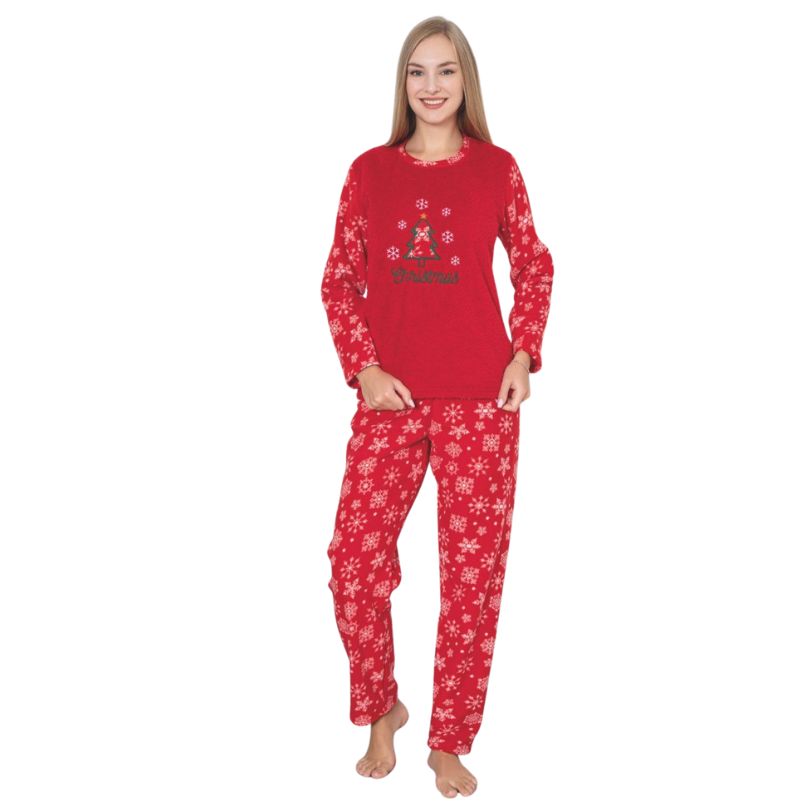 Pijama Dama Baki Cocolino, Material Gros si Pufos, Caldura si Confort, Pentru Femei, Ideala pentru Iarna | 0347-PK