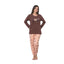 Pijama Dama Baki Licra, Material Elastic si Moale, Confort si Stil, Pentru Femei, Toate Sezoanele| 0315-PK
