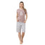 Pijama Dama Berfin Capri, Material Moale si Elastic, Confort si Lejeritate, Pentru Femei, Ideal pentru Vara| 0328-PK