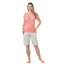 Pijama Dama Berfin Capri, Material Moale si Elastic, Confort si Lejeritate, Pentru Femei, Ideal pentru Vara| 0329-PK
