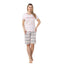 Pijama Dama Berfin Capri, Material Moale si Elastic, Confort si Lejeritate, Pentru Femei, Ideal pentru Vara| 0330-PK
