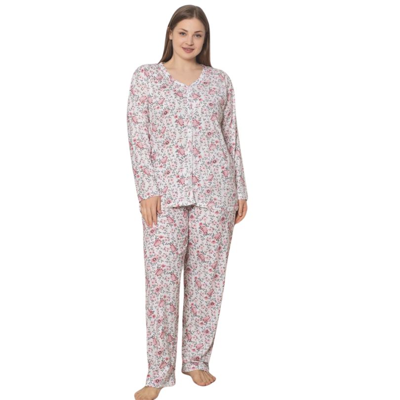 Pijama Dama Berfin Suprem Batal, Material Moale, Confort si Stil | 0113-PK Imagine principală a produsului