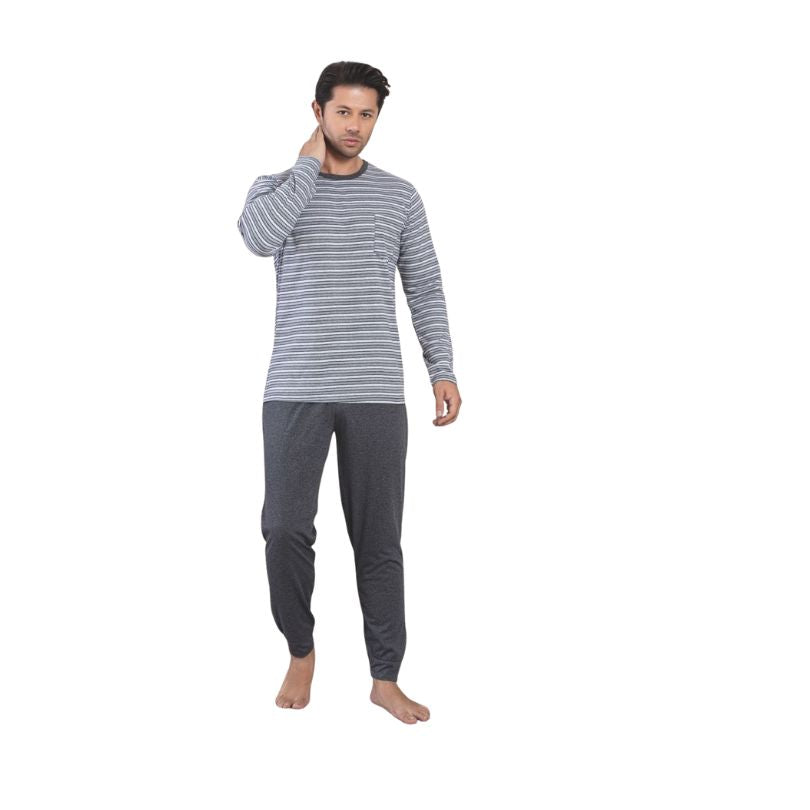 Pijamale Barbati Berfin Dungi, Material Moale si Respirabil, Design Clasic cu Dungi, Confort si Stil, Pentru Toate Sezoanele | 0503-PK