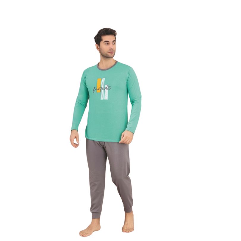 Pijamale Barbati Berfin Suprem, Material Moale si Respirabil, Confort si Stil, Pentru Toate Sezoanele | 0476-PK