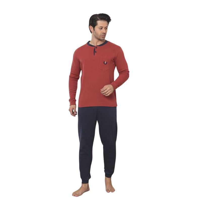 Pijamale Barbati Interlok Berfin, Material Gros si Moale, Caldura si Confort, Pentru Iarna, Marimi Mari | 0492-PK 