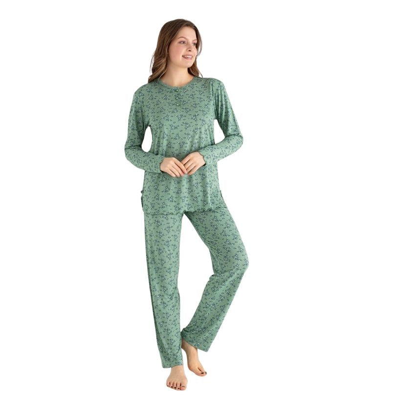 Pijamale Dama Compact Penye Baki, Material Moale, Confort si Stil, Pentru Femei | 0097-PK